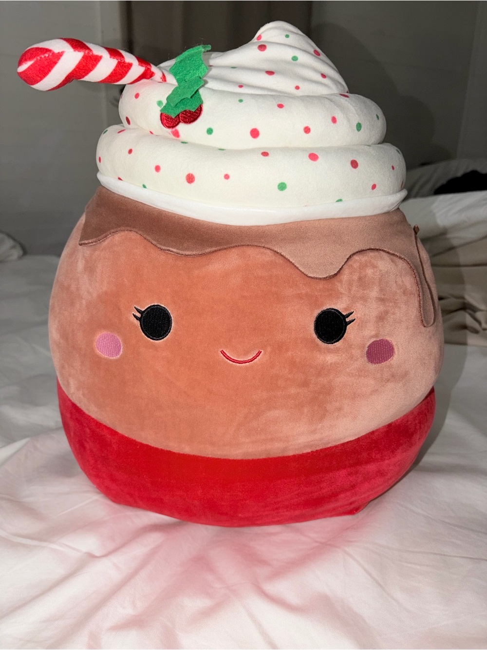 Squishmallows Red, White, Brown Holiday Dessert Plush
